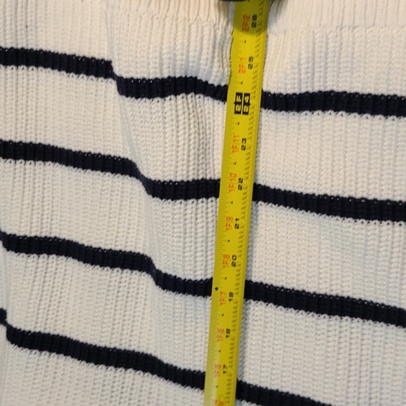 Loft 1x striped knit sweater navy/white - Picture 5 of 6